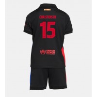 Camisa de Futebol Barcelona Andreas Christensen #15 Equipamento Secundário Infantil 2024-25 Manga Curta (+ Calças curtas)